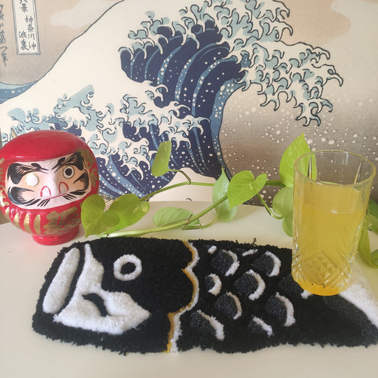 Koi Nobori Noir - Tapis repose poignet
