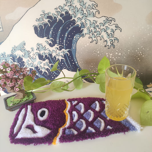 Koi Nobori Violet - Tapis repose poignet
