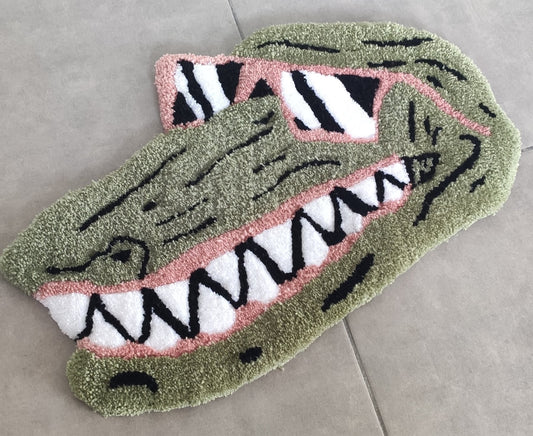 Tapis Crocodile à lunettes